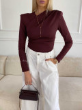 Krížené body s riasením burgundy A 75