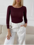 Tenký top s kašmírom burgundy A 197