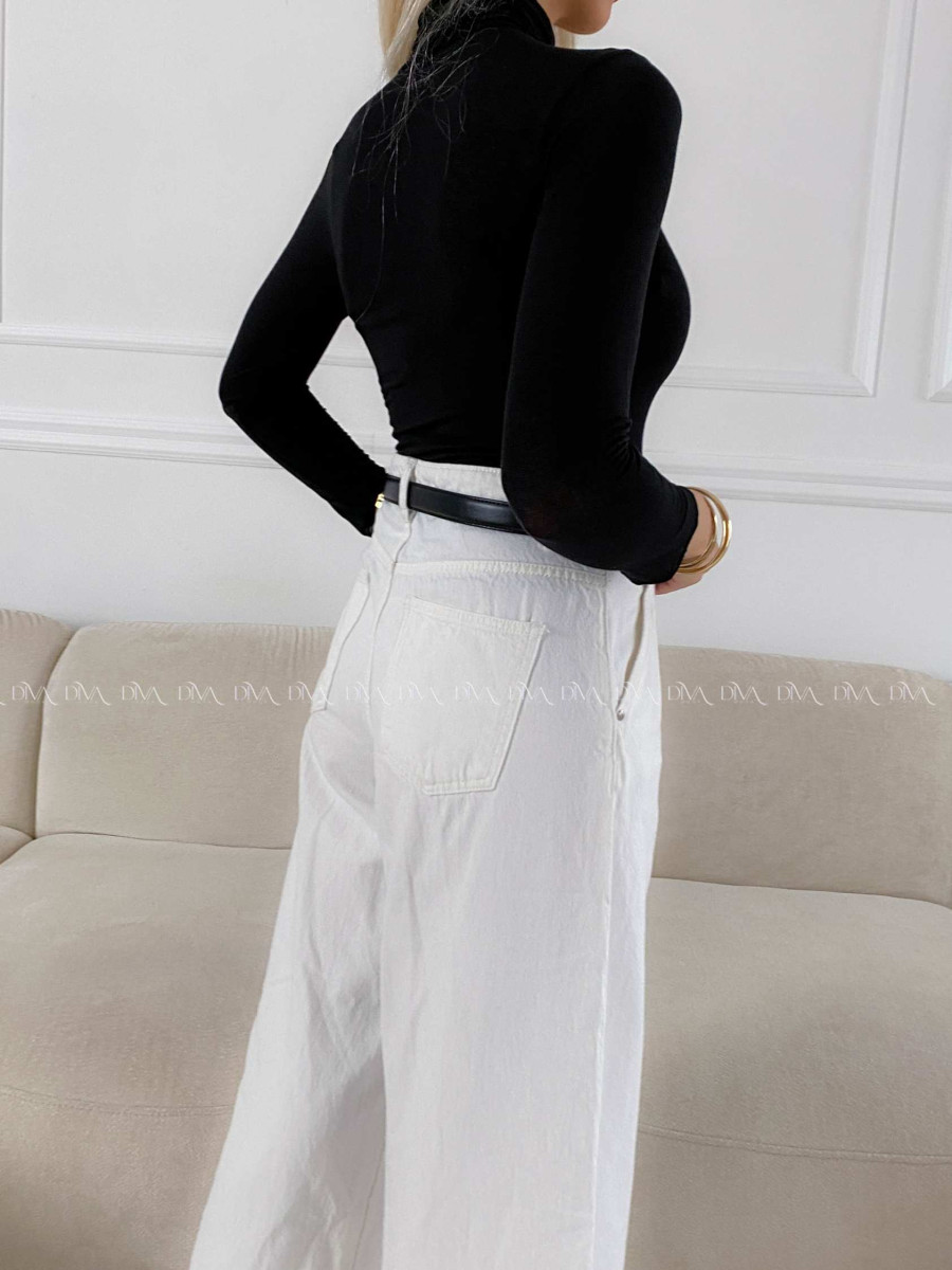 Tenký rolák s kašmírom čierny A 196