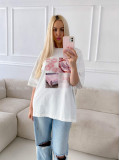 Oversize tričko pink passion B 16