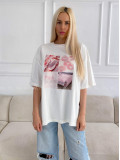 Oversize tričko pink passion B 16
