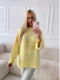 Oversize sveter žltý B 13