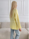 Oversize sveter žltý B 13