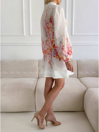 Krátke elegantné kvetované šaty Eli A 230