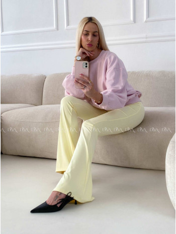 Zvonové push up legíny butter yellow A 86