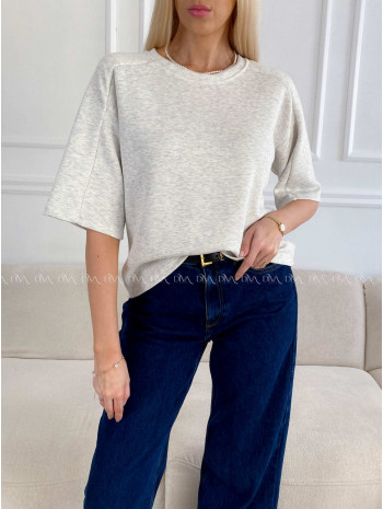 Hladké basic tričko Tally sivé A 235