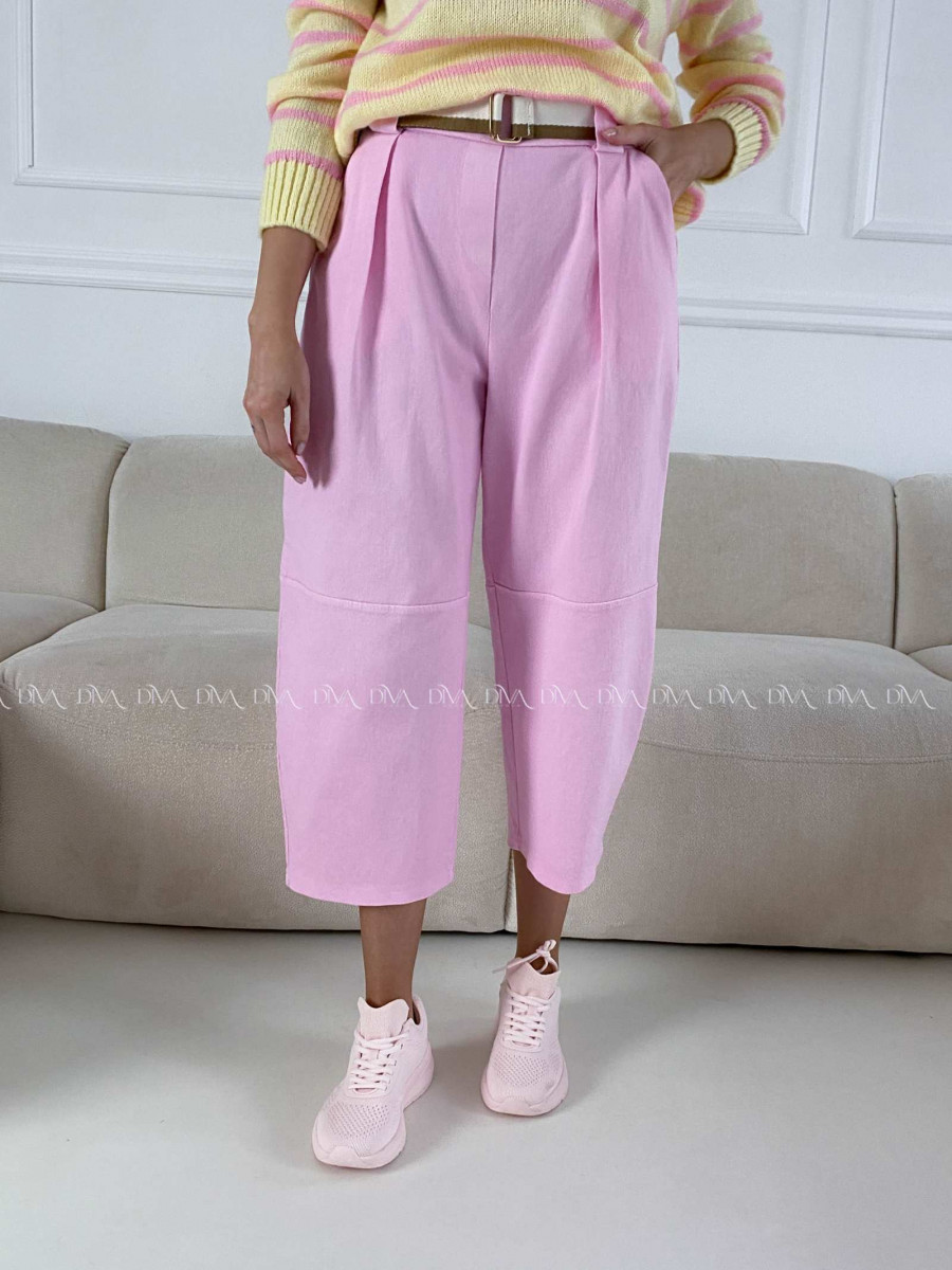 Bavlnené balónové rifle ružové AB 18