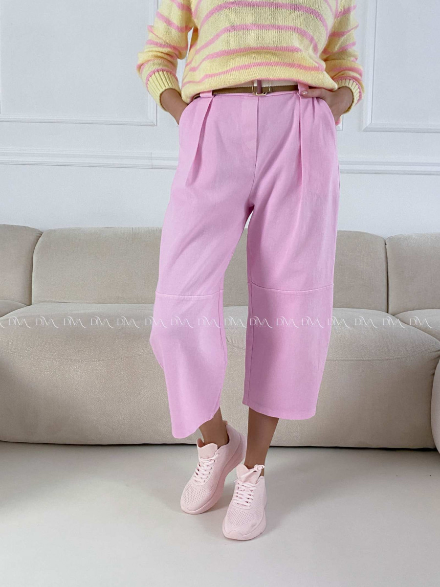 Bavlnené balónové rifle ružové AB 18