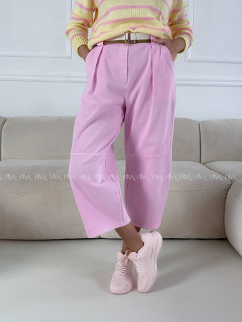 Bavlnené balónové rifle ružové AB 18