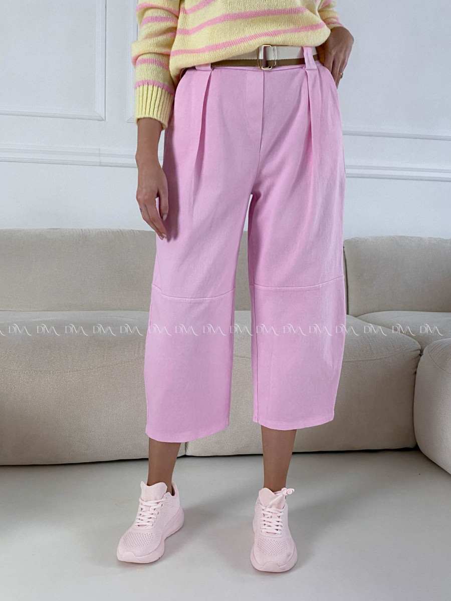 Bavlnené balónové rifle ružové AB 18