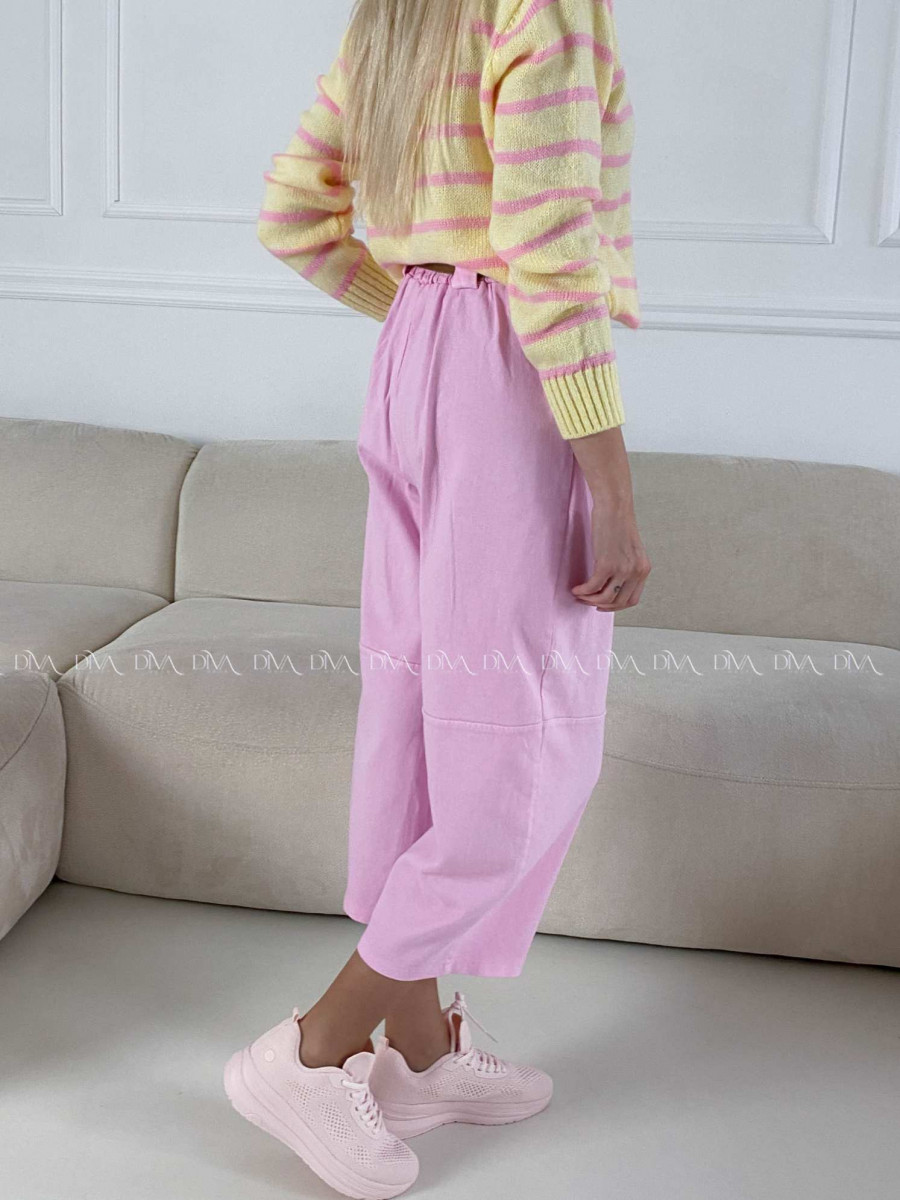 Bavlnené balónové rifle ružové AB 18