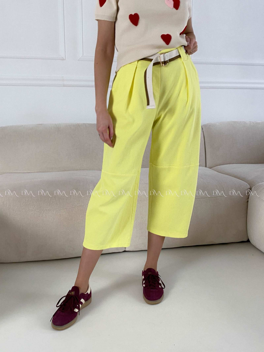 Bavlnené balónové rifle žlté AB 18