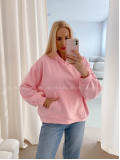 Oversize bavlnená mikina fruit pink AB 24