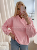 Oversize bavlnená mikina fruit pink AB 24