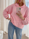 Oversize bavlnená mikina fruit pink AB 24