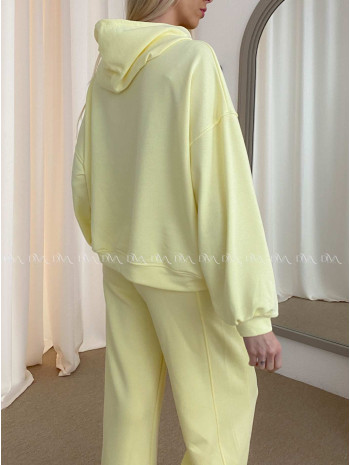 Bavlnená mikina cappuccino žltá AB 58