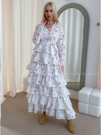 Dietované boho maxi šaty s kvetinkami AB 42