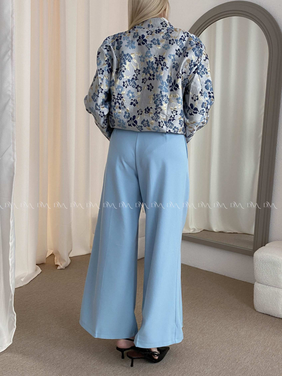 Široké baggy nohavice modré AB 38