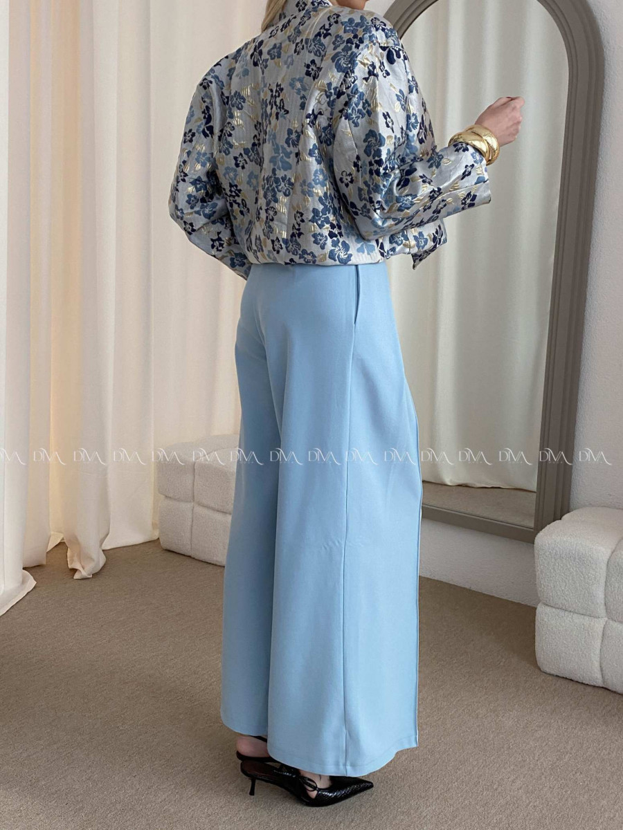 Široké baggy nohavice modré AB 38