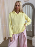 Oversize hladká mikina žltá AB 25