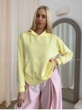 Oversize hladká mikina žltá AB 25