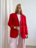 Oversize sako červené P 175