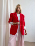 Oversize sako červené P 175
