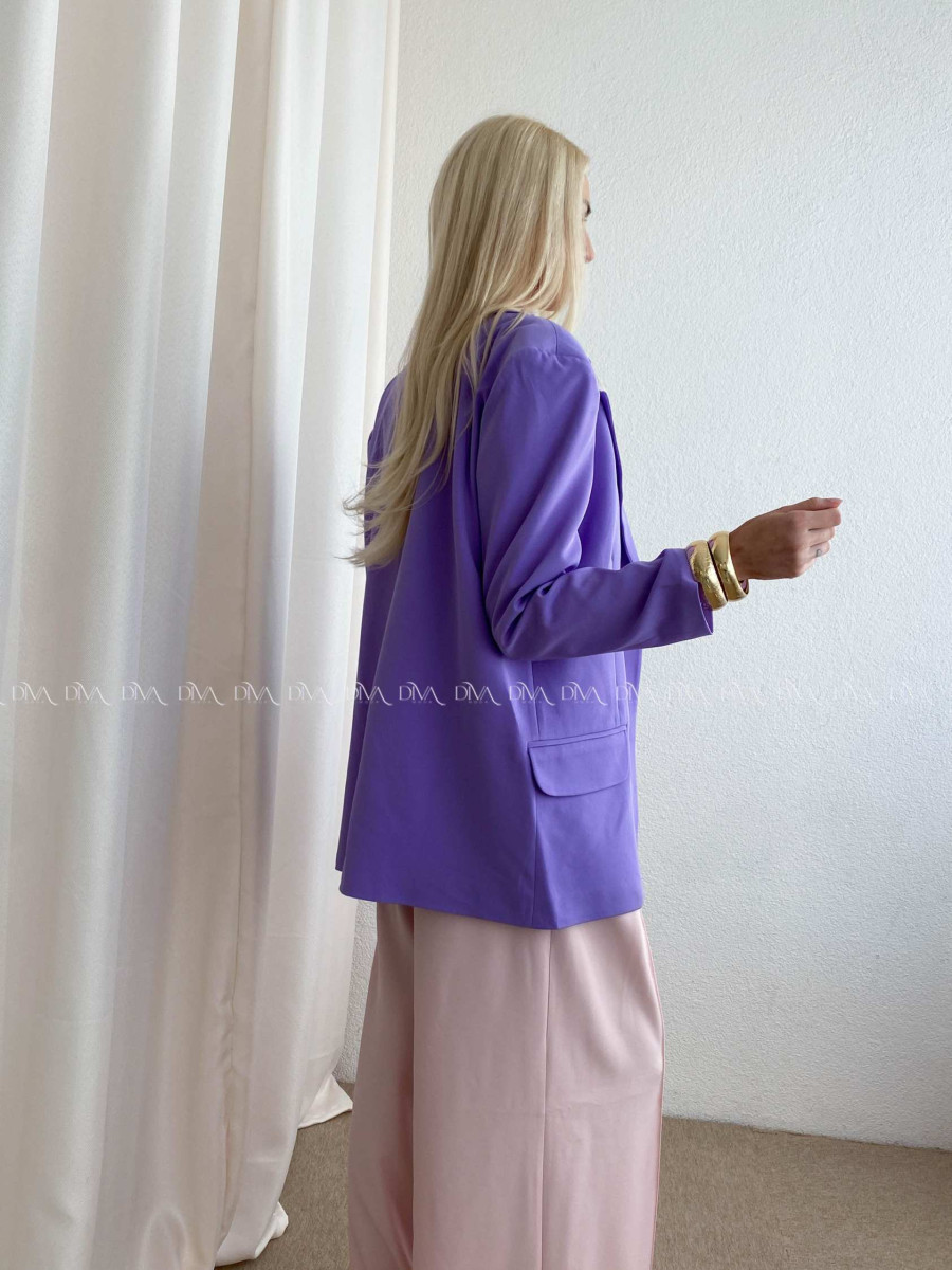 Oversize sako fialové P 175