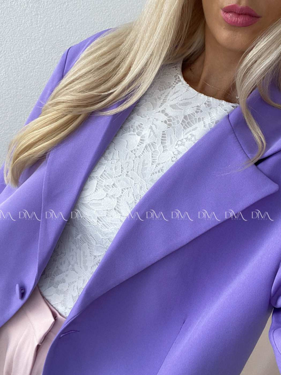 Oversize sako fialové P 175