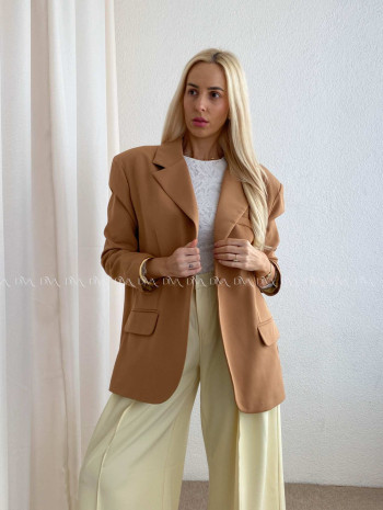 Oversize sako hnedé P 175