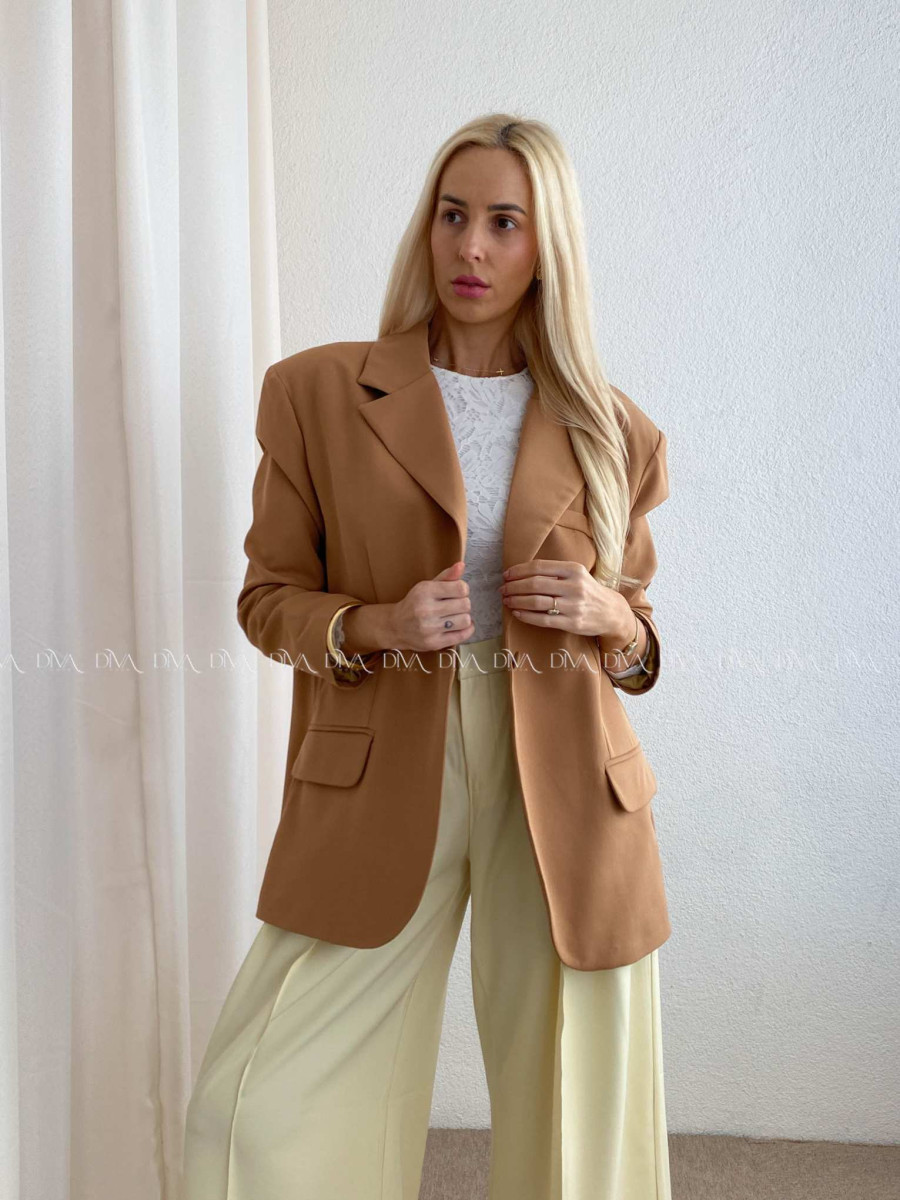 Oversize sako hnedé P 175