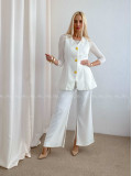 Elegantný komplet Selena biely AB 82