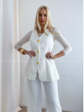 Elegantný komplet Selena biely AB 82