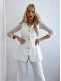 Elegantný komplet Selena biely AB 82