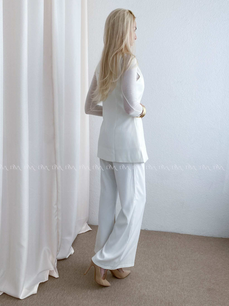 Elegantný komplet Selena biely AB 82