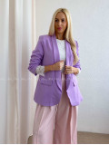 Sako s riasenými rukávmi fialové AB 65