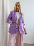 Sako s riasenými rukávmi fialové AB 65