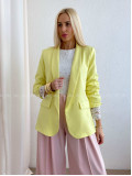 Sako s riasenými rukávmi žlté AB 65