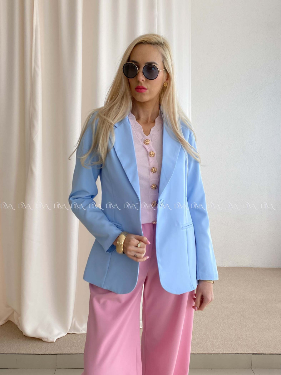 Sako s gombíkmi baby modré AB 73