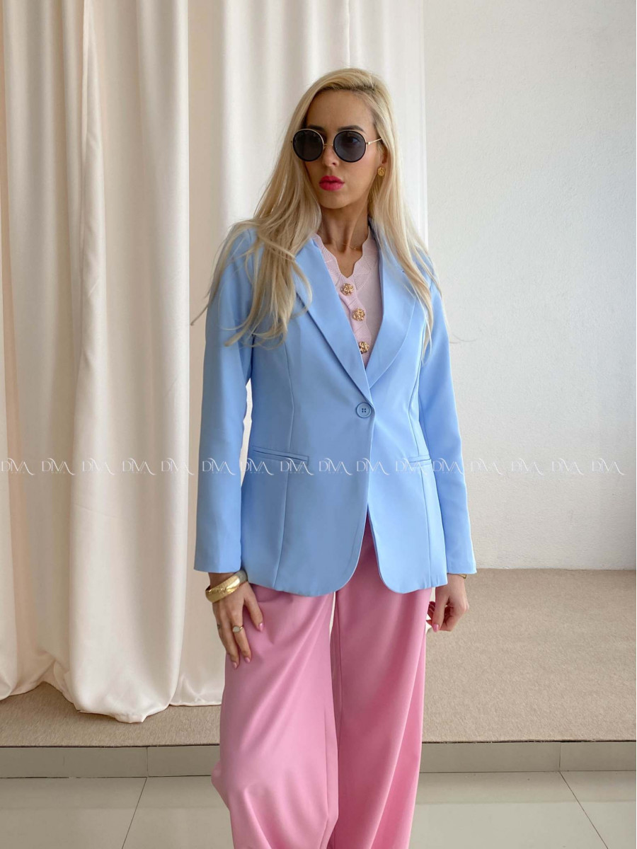 Sako s gombíkmi baby modré AB 73