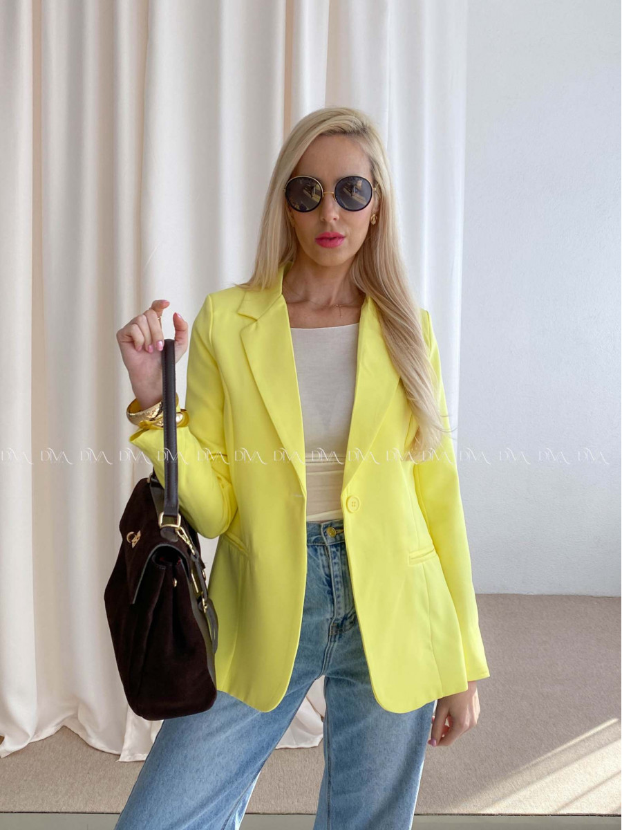 Sako s gombíkmi žlté AB 73