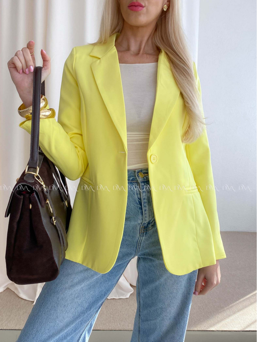 Sako s gombíkmi žlté AB 73