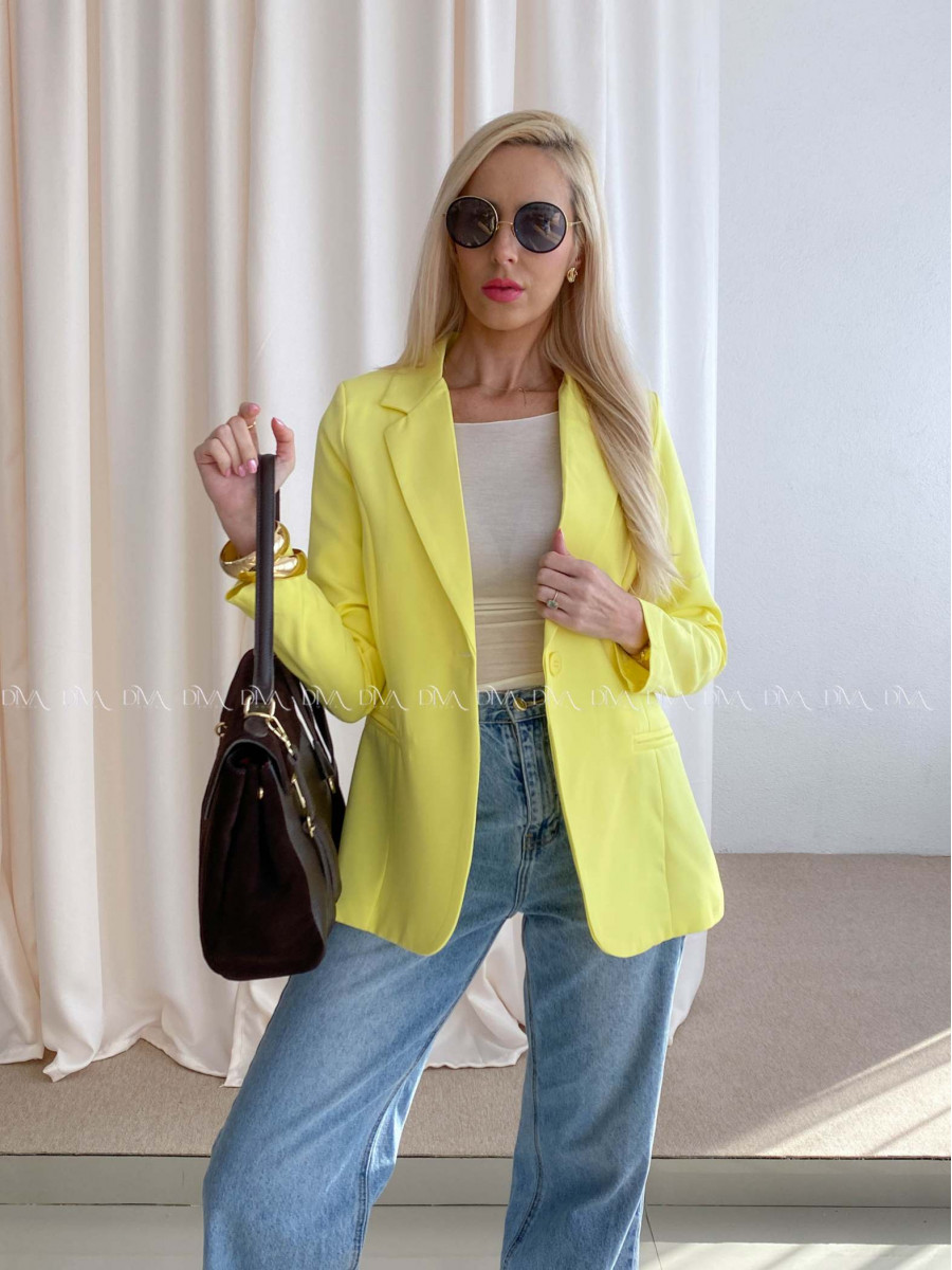 Sako s gombíkmi žlté AB 73