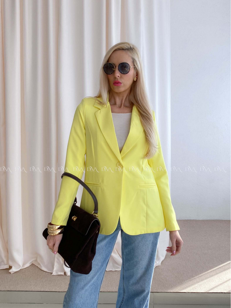 Sako s gombíkmi žlté AB 73