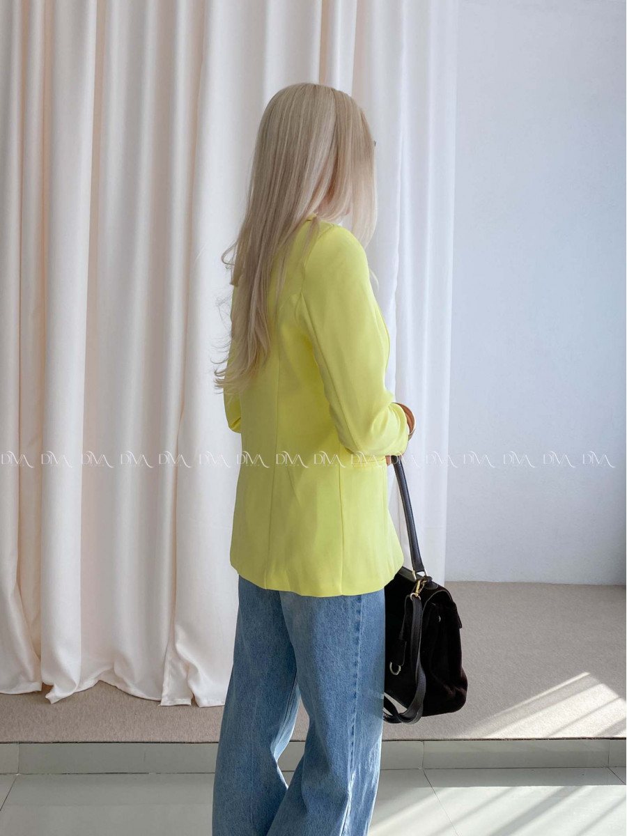 Sako s gombíkmi žlté AB 73