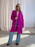  Bouclé midi kabát magenta AA 103