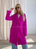  Bouclé midi kabát magenta AA 103