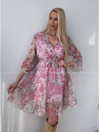 Ľahučké šaty so zvonovými rukávmi garden AB 95