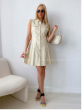 Košeľové šaty Elen béžové AB 116