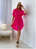 Košeľové šaty balerina fuchsia AB 124